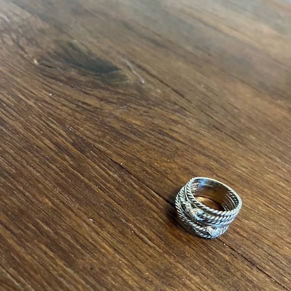 David Yurman double X Crossover Ring - Picture 4 of 4